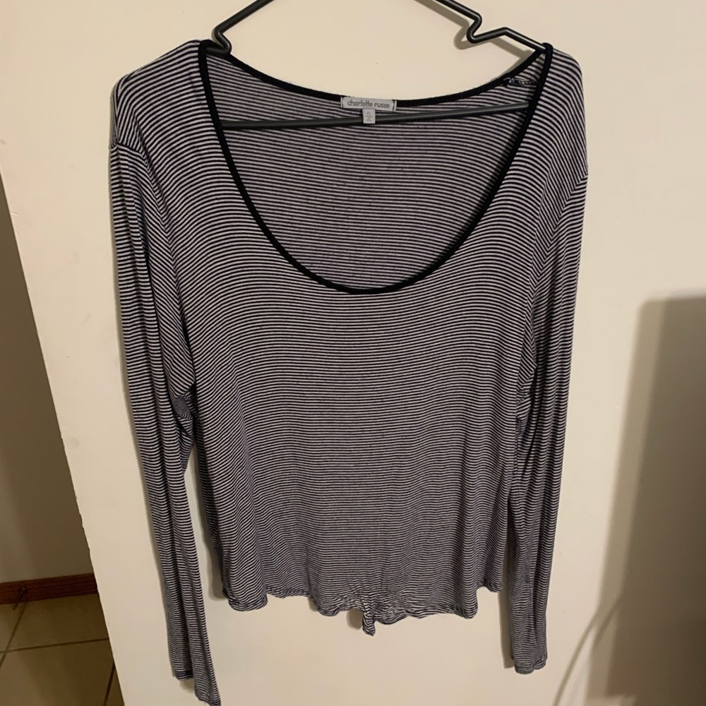 Charlotte Russe Stripped long Sleeve. Size XL